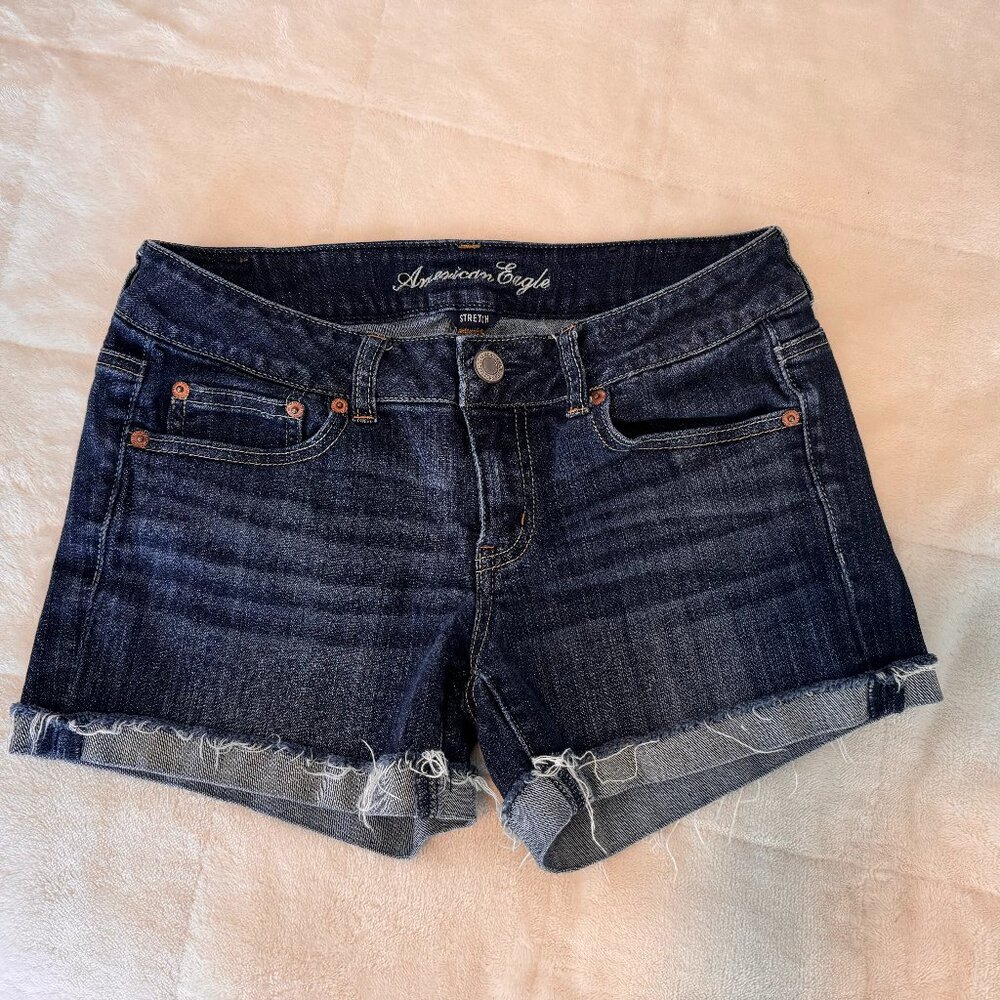 American Eagle Denim Shorts Stretch Size 8